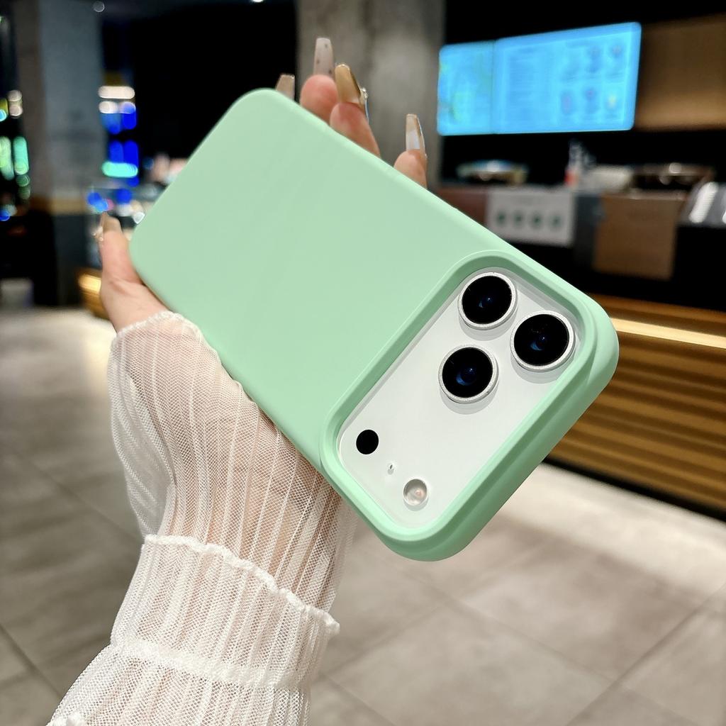 Official Liquid Silicone Fluorescence Candy Color Phone Case For iPhone 17 Air Pro Max Original Colorful Shockproof Bumper Cover