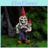Halloween Skeleton Dwarf Resin Figurine For Micro Landscape Decor Collectors Edition