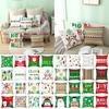 Luxuriously Soft 18 Inch Merry Christmas Cushion Cover With Santa Claus And Holiday Colors