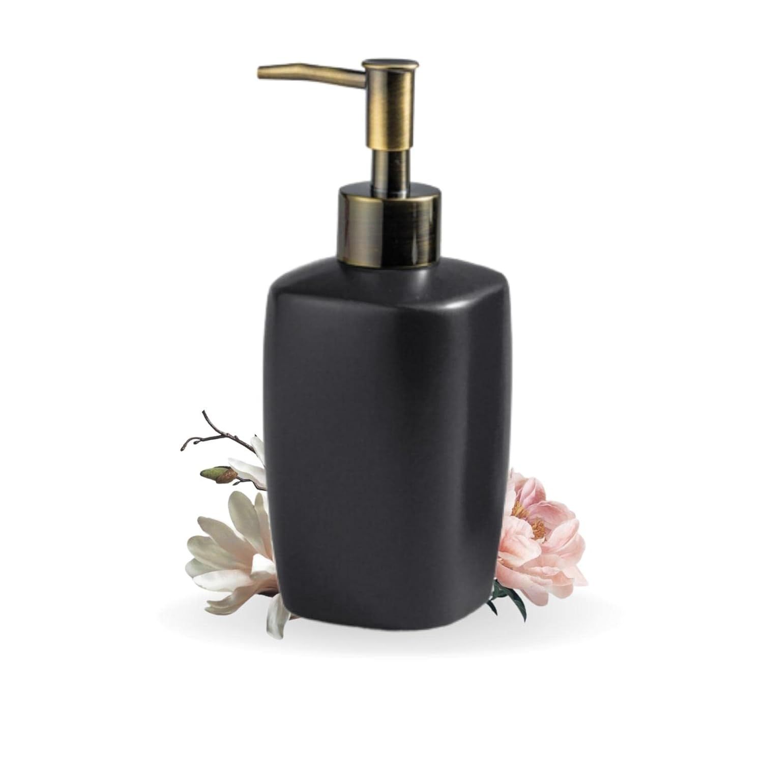 

Диспенсер для шампуня для ванной | Диспенсер для мыла для кухни | Бутылка для жидкого мыла для умывальника | Диспенсер для жидкости | Аксессуары для ванной | 380 мл (черный)