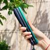 Chinese Style Green Bamboo Fan for Women, Hollow Floral Folding Fan, Traditional Portable Easy-To-Open and Close Hanfu Dance Fan