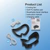 VR Cooling Fan Air Circulation Breathable Cooling Fan Face Cover 3 Speeds with PU Face Cushion Pad for Meta Quest 3 VR Headset