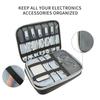 Multi Layer Cable Storage Bag, Portable Electronic Accessories Organizer,Travel Waterproof USB Data Line Charger Cable Organizer
