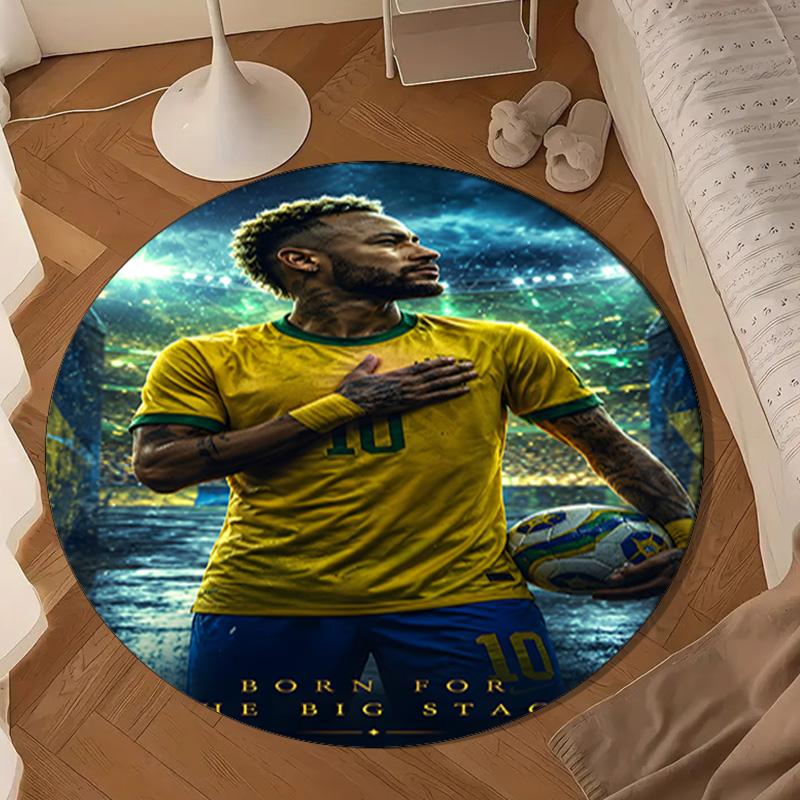 Big Stage Soccer Legend Round Mat Home Decor, Chair Rug For livingroom,Bedroom, Doormat Home Decor Birthday Gift Christmas Gifts