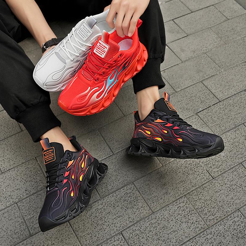 

New Fashion Men s Four Seasons Comfortable Thick Sole Shoes Students BoysTrending Soft Sole Breathable Casual Running Sneakers 39 білий