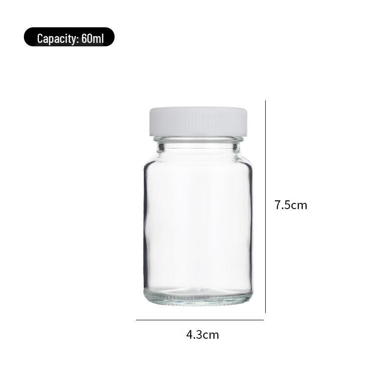 

Стеклянные баночки для специй ZISIZ 60 мл с белыми крышками (5-Pack)