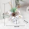 Christmas Bells Bowknot Hanging Ornament for Tree Car Christmas Decorations 2023