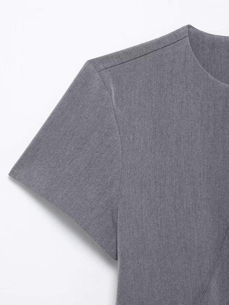 TAOP&ZA Elegant Spring/Summer Women's Short Sleeve Mini Dress