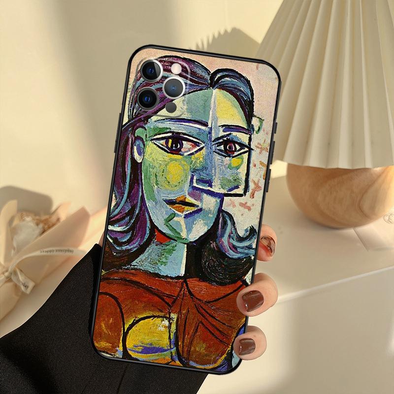 Picasso Abstract Painting Art Phone Case For iPhone 15 14 13 12 11 16 17 Pro Max 13 Mini 15 16 Plus 16e 17 Air Cover Funda