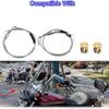 Motorcycle 42'' Throttle and Idle Cable Set for Davidson FXST FLST FLT XL 1996-UP 56579-02A Stainless Steel Idle Cable