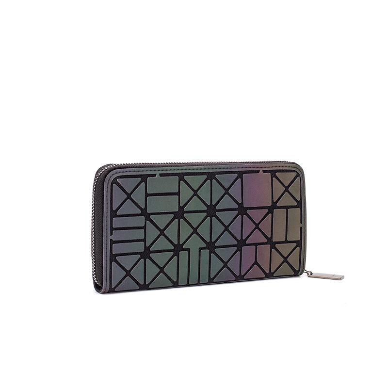 Zhai San Yisheng Damplånbok med Geometriskt Mönster i Reflekterande Siden