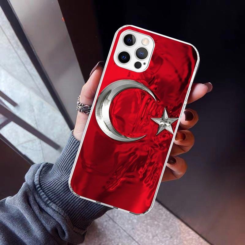 Turkey Turkish Flag Phone Case For iPhone 17 Air 11 13 Mini 14 15 Plus 16 12 Pro Max 16E SE 7 8 Pattern Soft TPU Back Cover 17