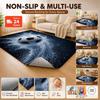 Soccer Ball Water Splash Print Theme Rug Soft Texture Nonslip Carpet For Hallway Balcony Study Home Party Decor Christmas Gift