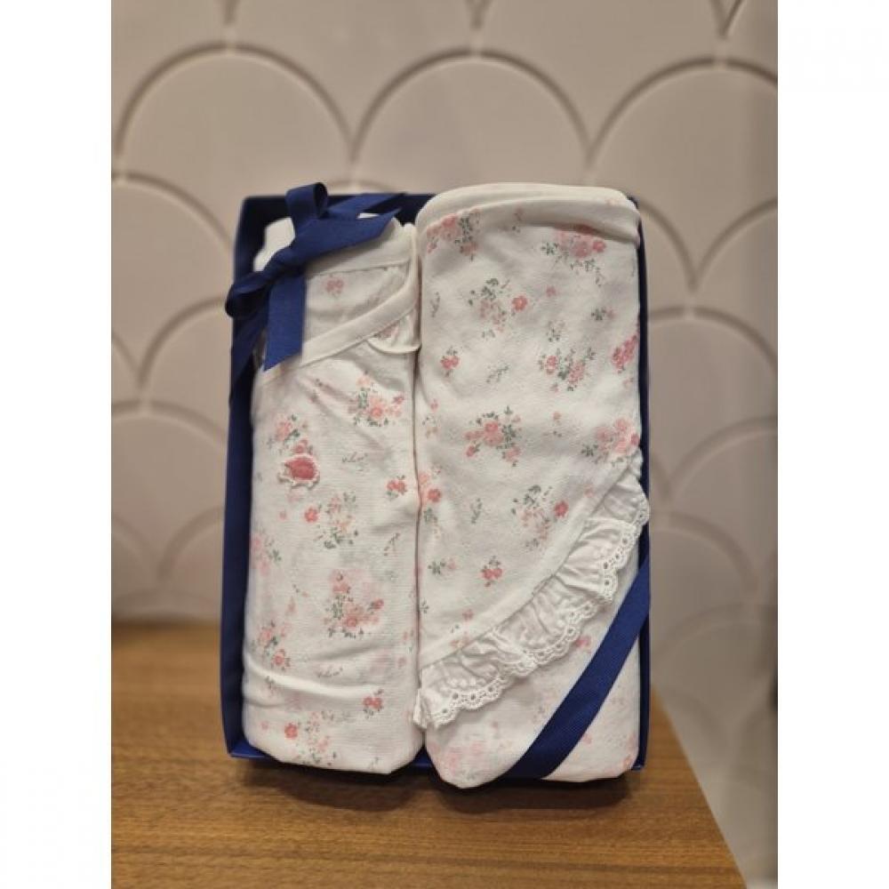 Chocola G Anna Baby Wrap Set 2pcs tnomaG02uSeta white/FREE60 (around 0-2 months)