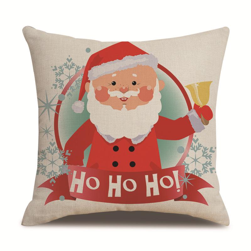 

Рождественская геометрическая односторонняя наволочка для подушки, льняная наволочка для подушки в гостиную, для автомобиля, наволочка для диванной подушки, наволочка для прикроватной подушки 45 * 45Cm without pillow core