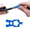 1pc 4 IN 1 Portable Repair Bicycle Valve Tools Valve Core Wrench Road Bike Disassembly Installation Tool Removal Parts Blue