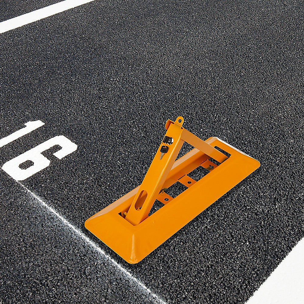 Safety Cones Posts Barriers Fold Down Vehicle Security Car Parking Spot Lock Safety Bollard Barrier