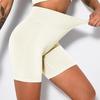 Shorts de ioga femininos, cintura alta, compressão, sem costura, levantamento de quadril, elástico, controle de barriga, secagem rápida, cintura elástica, feminino, academia, exercícios, shorts esportivos