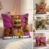 Classic NNights At FFreddysS Cushion Cover Natural Linen Organic Fabric DoubleSided Printing Couch Pillow Covers Home Decor