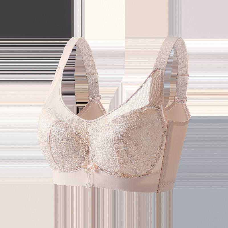 Large Size Gathering Bra for Women Ultra-thin Full Cup Bra Breast Collection Anti Sagging Bra