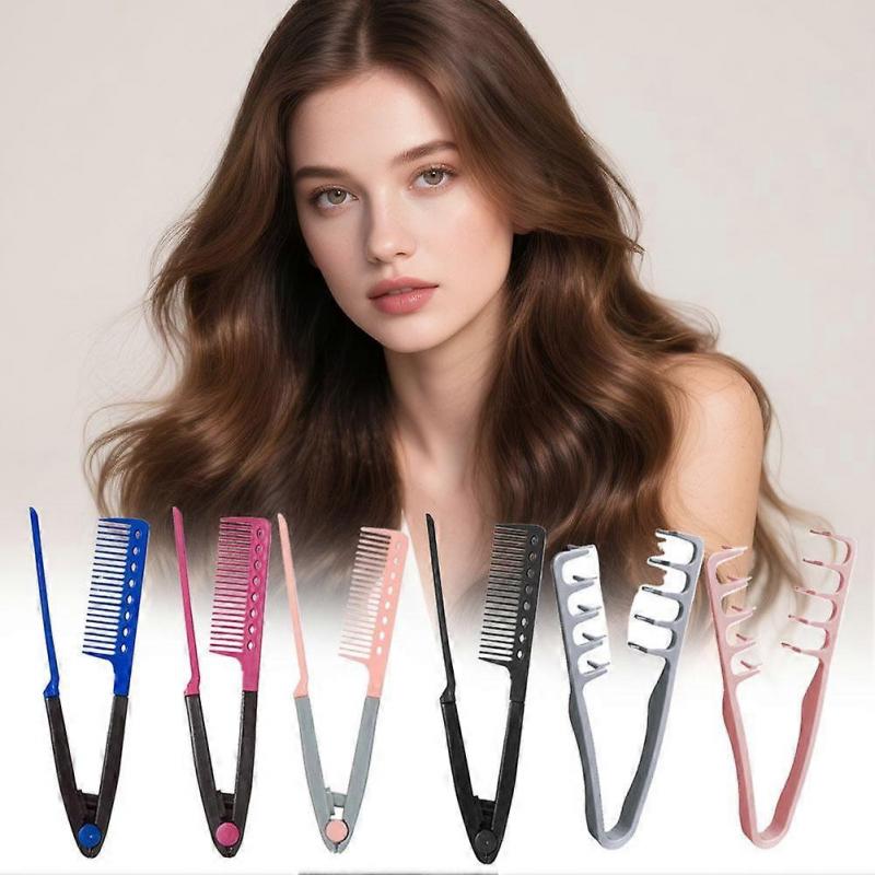 Professional Heat Resistant Styling Comb for Straightening and Smoothing Hair with Ergonomic Non-Slip Handle Suitable for Wet and Dry Use