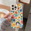 Colorful Flowers And Rainbow Patterns Phone Case For iPhone 16 Cases iPhone 16e 15 14 13 12 11 Pro Max XS X XR 7 8 Plus 16 Cover