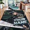 Attack on Titan Design Area Rug Personalized Name- Non-Slip, Soft & Cozy Floor Mat for Living Room, Office - Indoor/Outdoor Carpet
