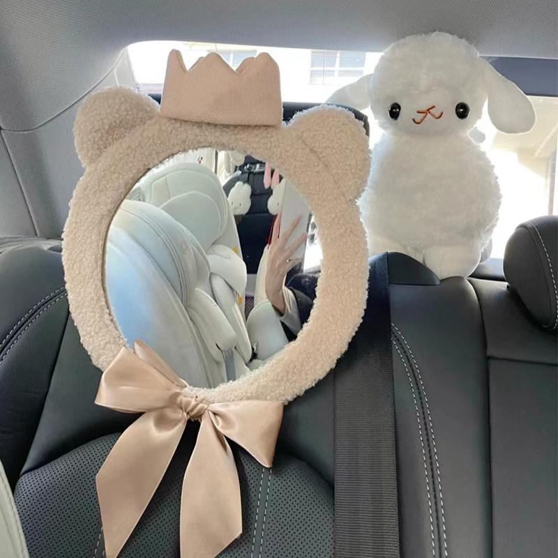 1PC Shooting Mirror Portable Decorative Mirror Cute Acrylic Mirror Car Safety Reflector Clothing Store Decoration Diameter 25cm