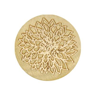 Brass Wax Stamp 25 Mm - Gazania