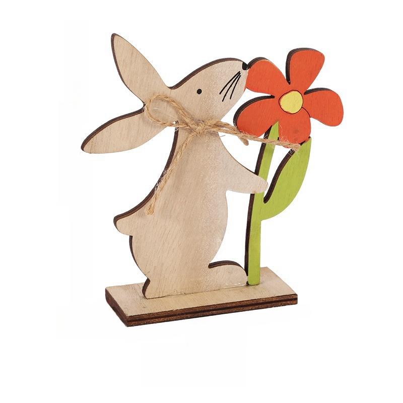 Easter Decoration Wooden Easter Bunny Decor Happy Easter Home Party Kids Gift Easter Decor Supplies