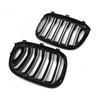Pair Car Front Kidney Grille For BMW G01 X3 X3M G02 X4 2018- Kidney Grill Gloss Black Dual Slat Auto Grill Accessories