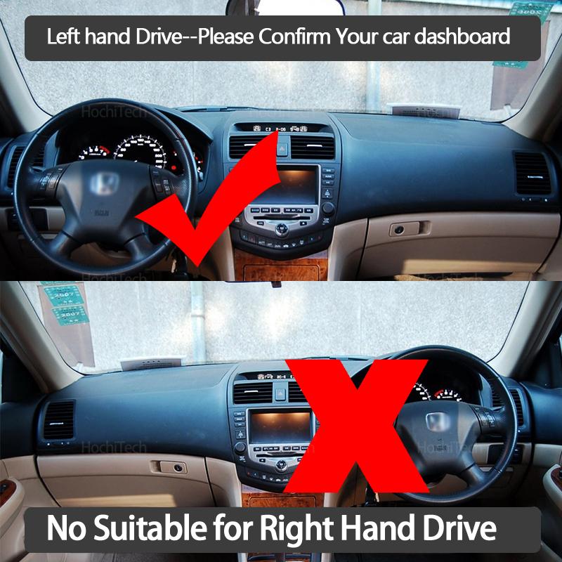 Für Honda Accord 7 2003 2004 2005 2006 2007 Auto Auto Armaturenbrettabdeckung Dashmat Brett Pad Teppich Dashmat Anti-UV Matten