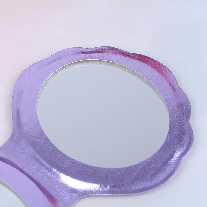 Kompaktní kosmetické zrcátko Pu Leather oboustranná lupa na make-up ve tvaru moře Shell