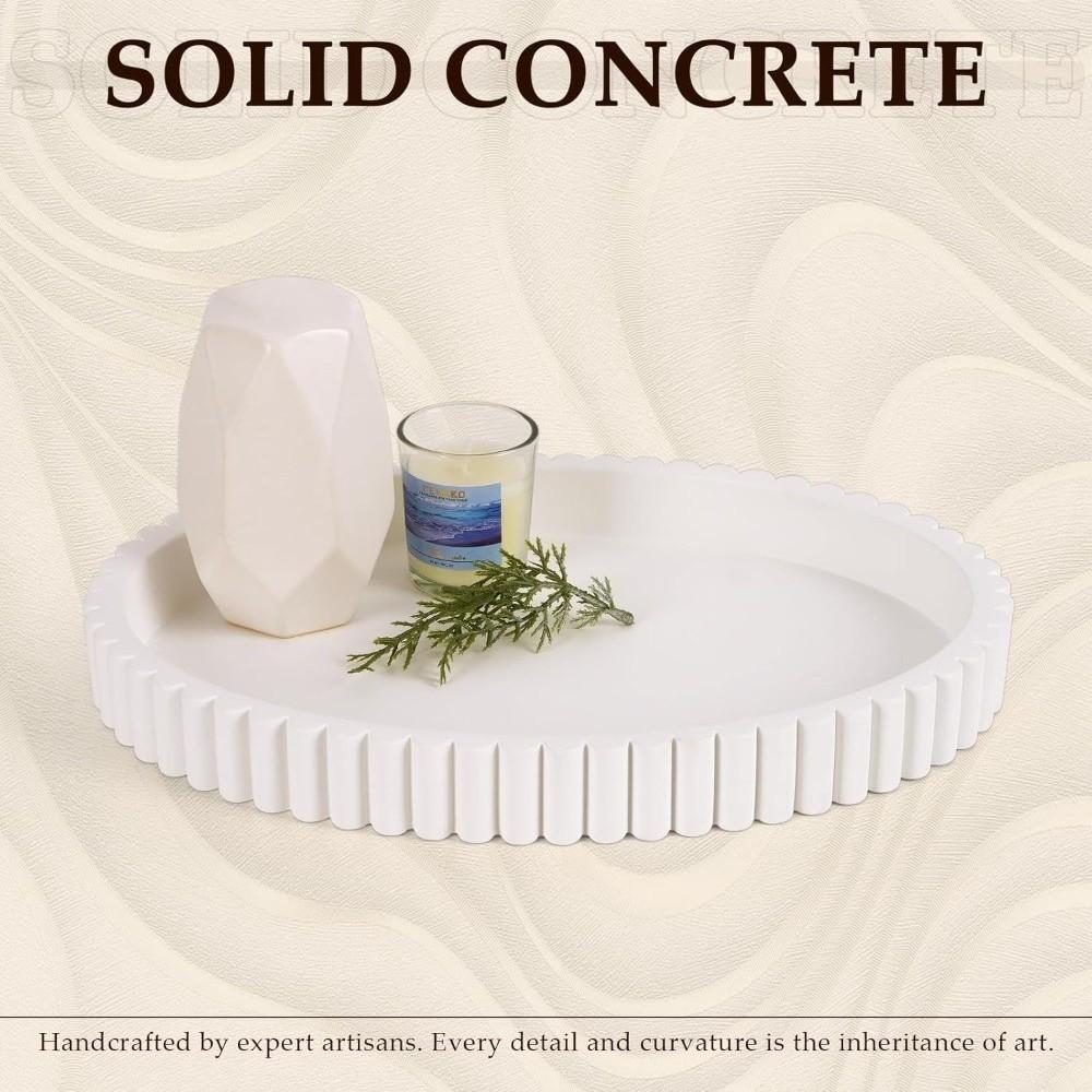 Dekorative Schale mit Wellenrand, modern, runde Form, multifunktionale Schale, neue Aufbewahrungsschale, Couchtisch
