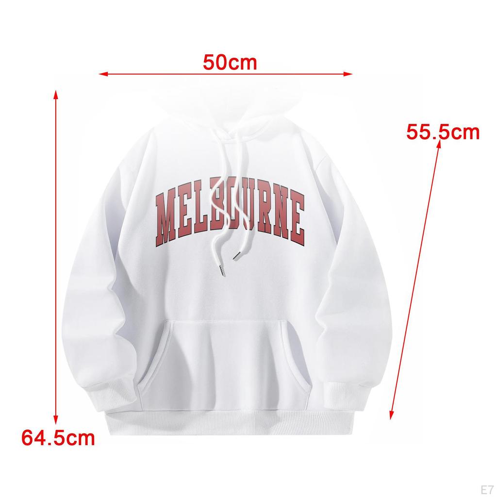 Pullover Hoodie for Women Drawstring Hooded Sweatshirt Long Sleeve Comfortable Stylish with Pocket