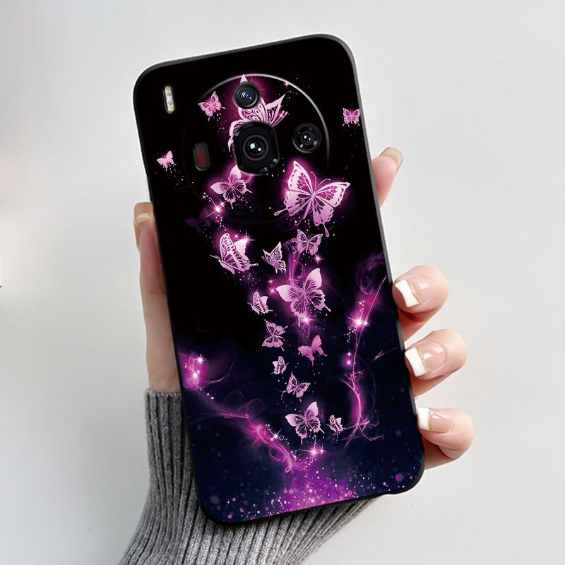 Printing Case For ZTE Nubia Z50S Pro 5G Funda ZTE Nubia Z60S Pro 5G Cover Soft Silicone Black Shell Cute Flower Cartoon Casing