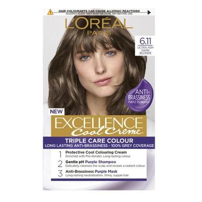 L'Oréal Paris Excellence Cool Creme Tinta Permanente - Tono 6.11 Biondo Scuro Cenere