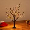 LED Birch Tree Light with Red Berries Mini Glowing Birch Tree