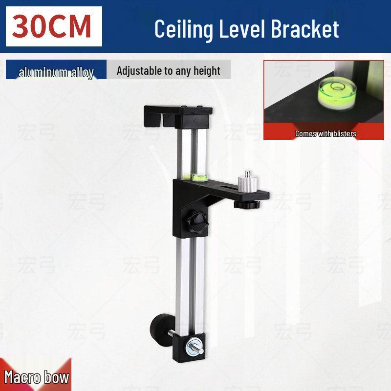 Laser Level Wall Mount Bracket, Infrared Support Rod for Woodworking and Ceiling Installation