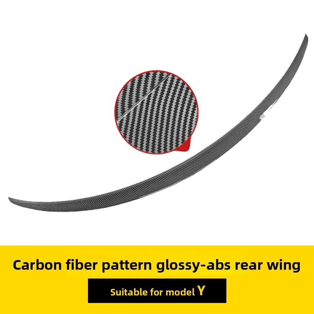 Autoaufkleber für Tesla Model 3 Model Y Kunststoff Festes Flügel-Außenmodifikation Sportversion Heckflügel Zubehör Auto Modific