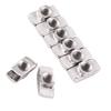 T Slot Hammer Head Nut Nickel Plated Carbon Steel Fastener For Aluminum Profile (EU30 M4*15.5*8)