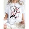 Japanese Cherry Blossom Design Women'S T-Shirt Loose Cotton T Shirts Crewneck Trendy Short Sleeve Y2K Summer Casual Streetwear