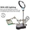 3.5X 12X Welding LED Magnifier Adjustable Chip Repair Magnifier  Phone Repair
