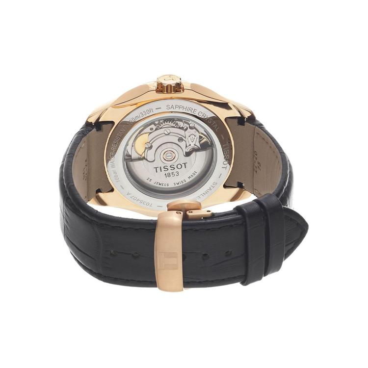 Tissot Kutu Collection Automatic Mechanical Movement 100m Water Resistance Men's Watch 39mm Black Dial T035.407.36.051.00