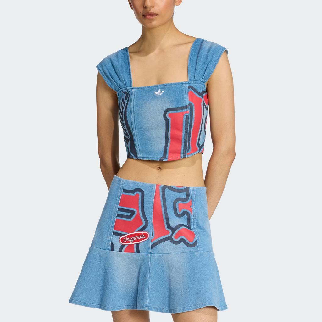 Adidas Originals FW25 GFX Coursage Comfortable Fashion Slim Knit Sports Vest Women Tops KC6275