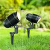 220V IP33 Waterproof 45 Beam Angle 3500K Warm White Aluminum LED Garden Spotlight for Outdoor Landscape Lighting Spike for