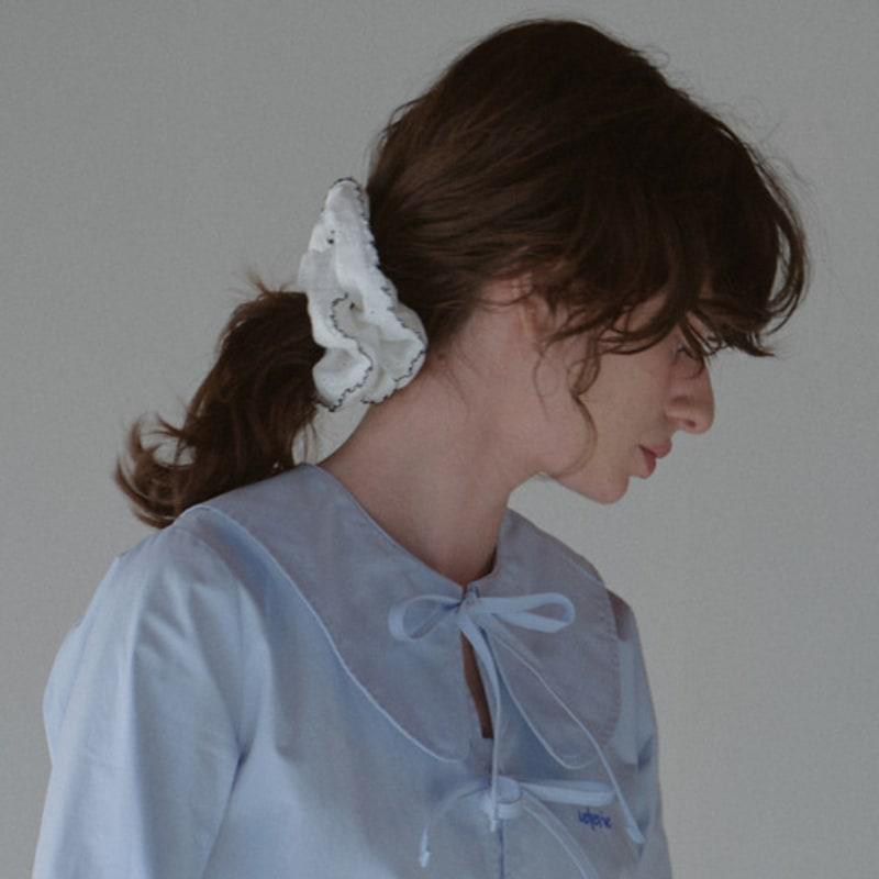 leterie LETERIE FLOWER COTTON SCRUNCHIE_2COLOR