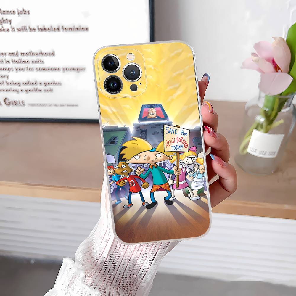 

Hey A_Arnolds Cartoon For IPhone 17 16 16e 15 14 13 12 11 Pro Max Mini Plus Phone Case iPhone 14 pro