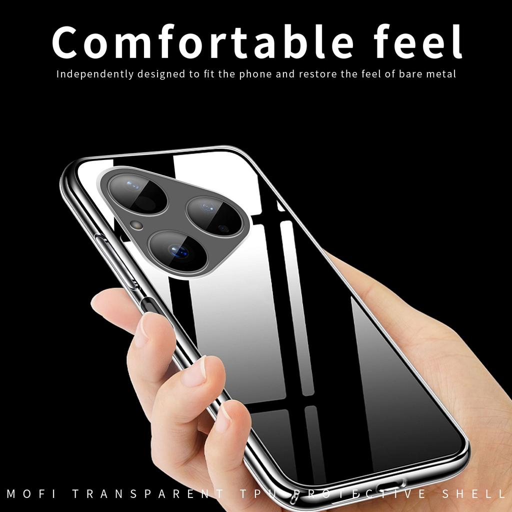 For Huawei Pura 80 Clear Phone Case MOFI Ultra-Thin TPU Phone Back Cover