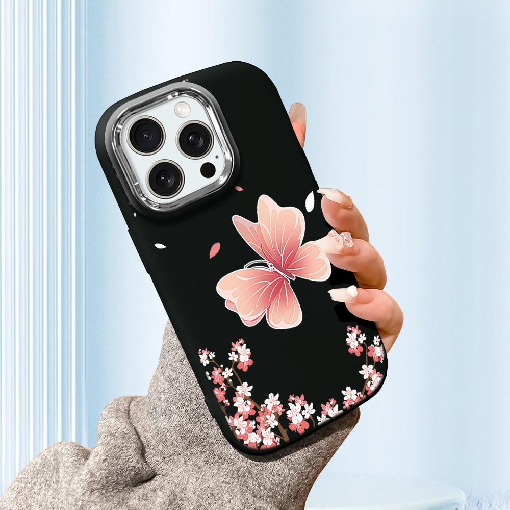 Solid Color Silver Edge Lens Fatty Casing Soft TPU Liquid Silicone Cover Shockproof Phone Case for Huawei Honor iPhone Infinix Tecno Vivo